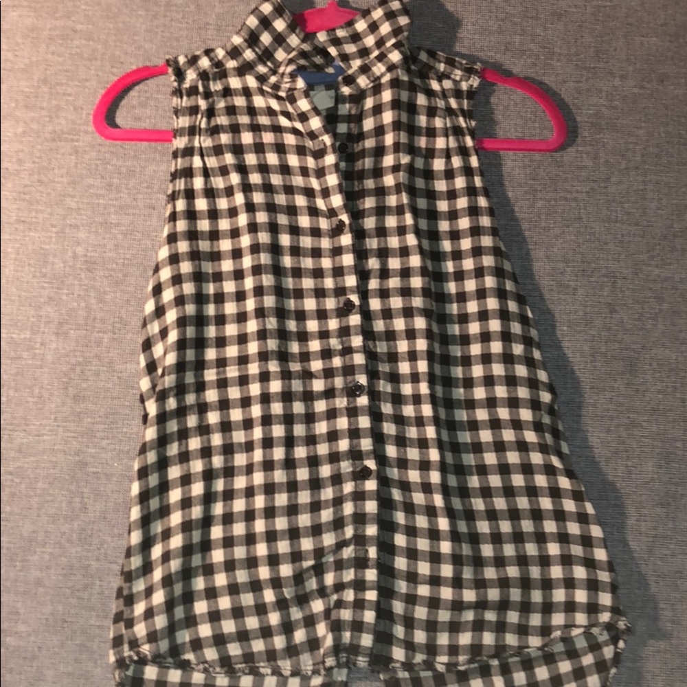Flannel Button Down Tank